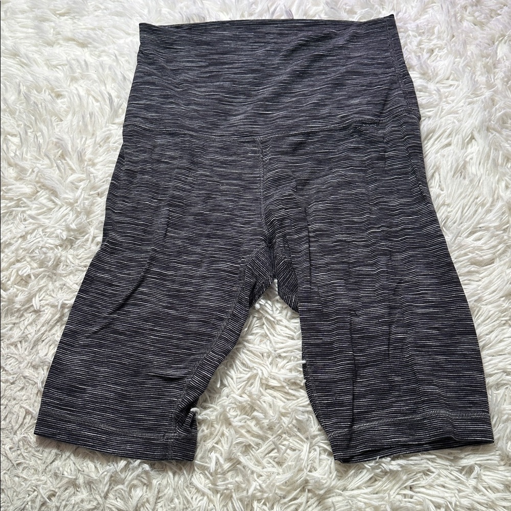 Lululemon Align Super High Rise Short 10" Wee Are From Space Dark Carbon Ice